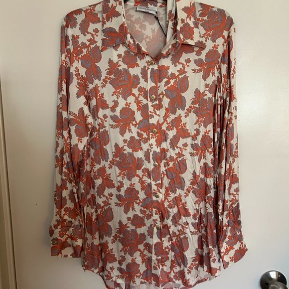 NWT Chloe Kristyn tie-waist blouse, size S - Picture 2 of 4